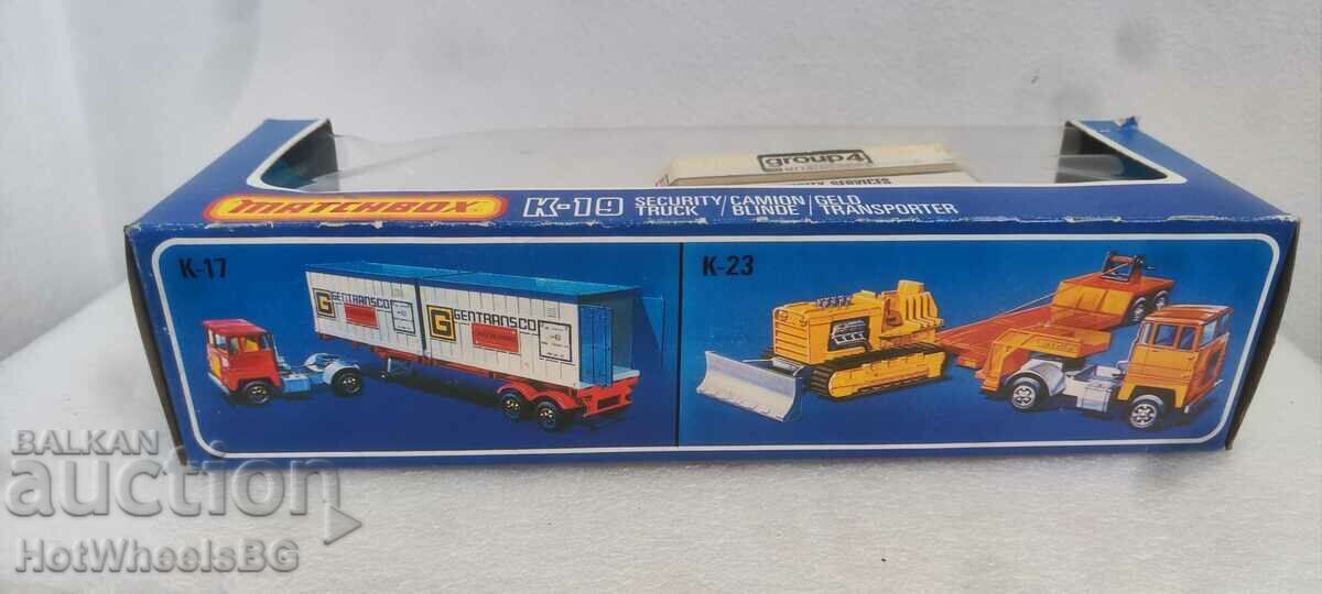 MATCHBOX LESNEY Super King No. K/19 Security Truck - 6 MATCHBOX LESNEY Super King No. K/19 Security Truck - 6