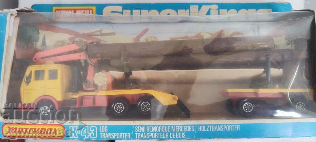 Auction MATCHBOX LESNEY Super King No. K43 Log Transporter Auction MATCHBOX LESNEY Super King No. K43 Log Transporter