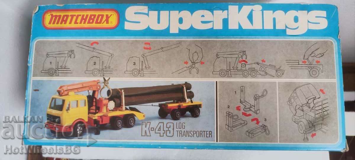 MATCHBOX LESNEY Super King No. K43 Log Transporter - 5 MATCHBOX LESNEY Super King No. K43 Log Transporter - 5