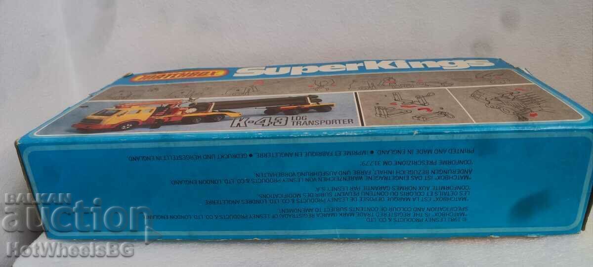 MATCHBOX LESNEY Super King No. K43 Log Transporter - 7 MATCHBOX LESNEY Super King No. K43 Log Transporter - 7