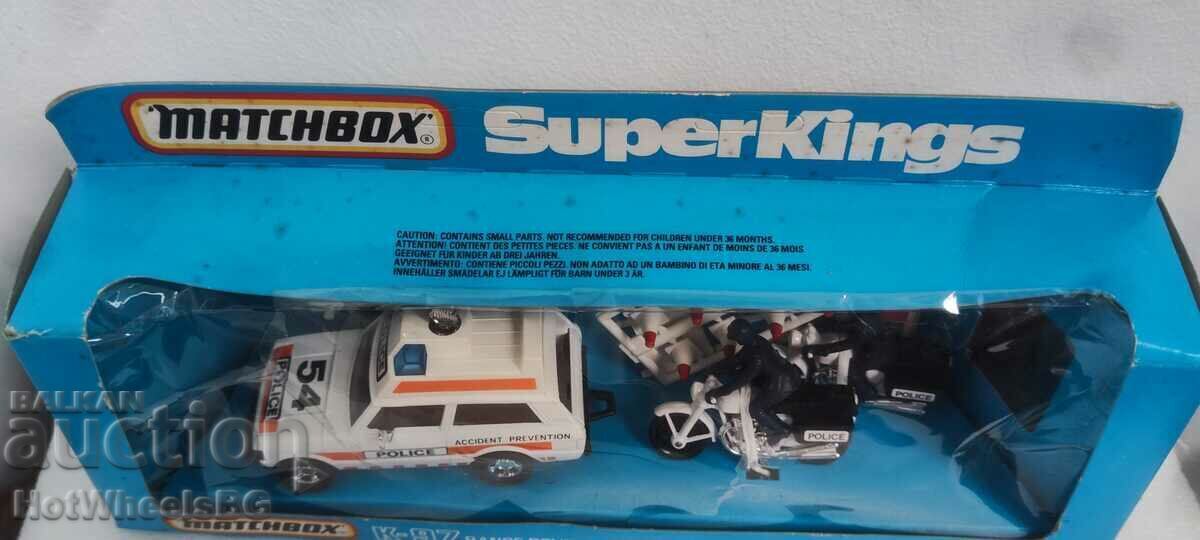 MATCHBOX LESNEY Super King No. K97 Rance Rover Police with price 90.00 BGN | € 46.02 MATCHBOX LESNEY Super King No. K97 Rance Rover Police with price 90.00 BGN | € 46.02