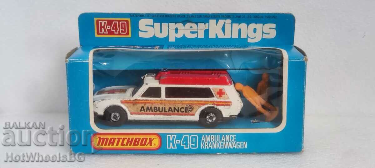 MATCHBOX LESNEY Super King No. K49 Ambulance