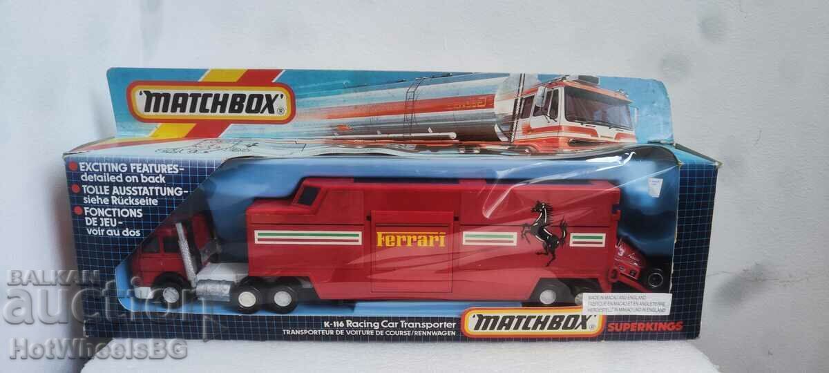 MATCHBOX LESNEY Super King No. K116 Racing Car Transporter MATCHBOX LESNEY Super King No. K116 Racing Car Transporter