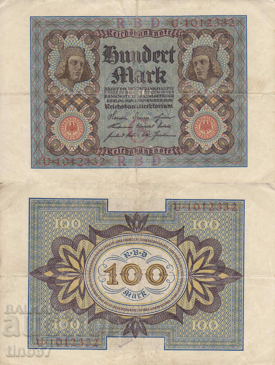 tino37- GERMANY - 100 STAMPS - 1920- VF