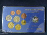 Lituania 2015 - Set Euro + 2 monede colorate euro / 9 monede