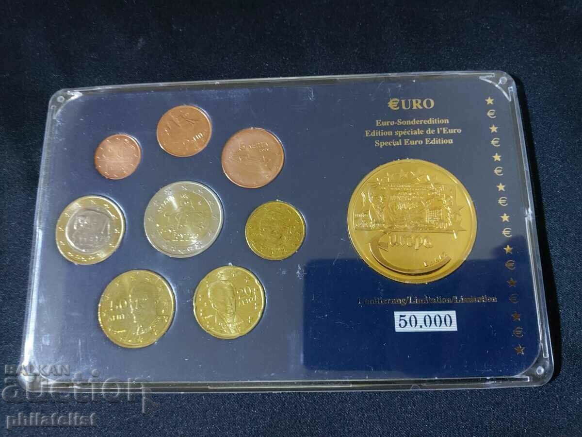 Гърция 2002-2006 - Евро сет от 1 цент до 2 евро + медал UNC с цена 23.00 лв. | € 11.76 Гърция 2002-2006 - Евро сет от 1 цент до 2 евро + медал UNC с цена 23.00 лв. | € 11.76