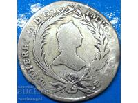 RDR Austria 10 Kreuzer 1765 Maria Theresa silver