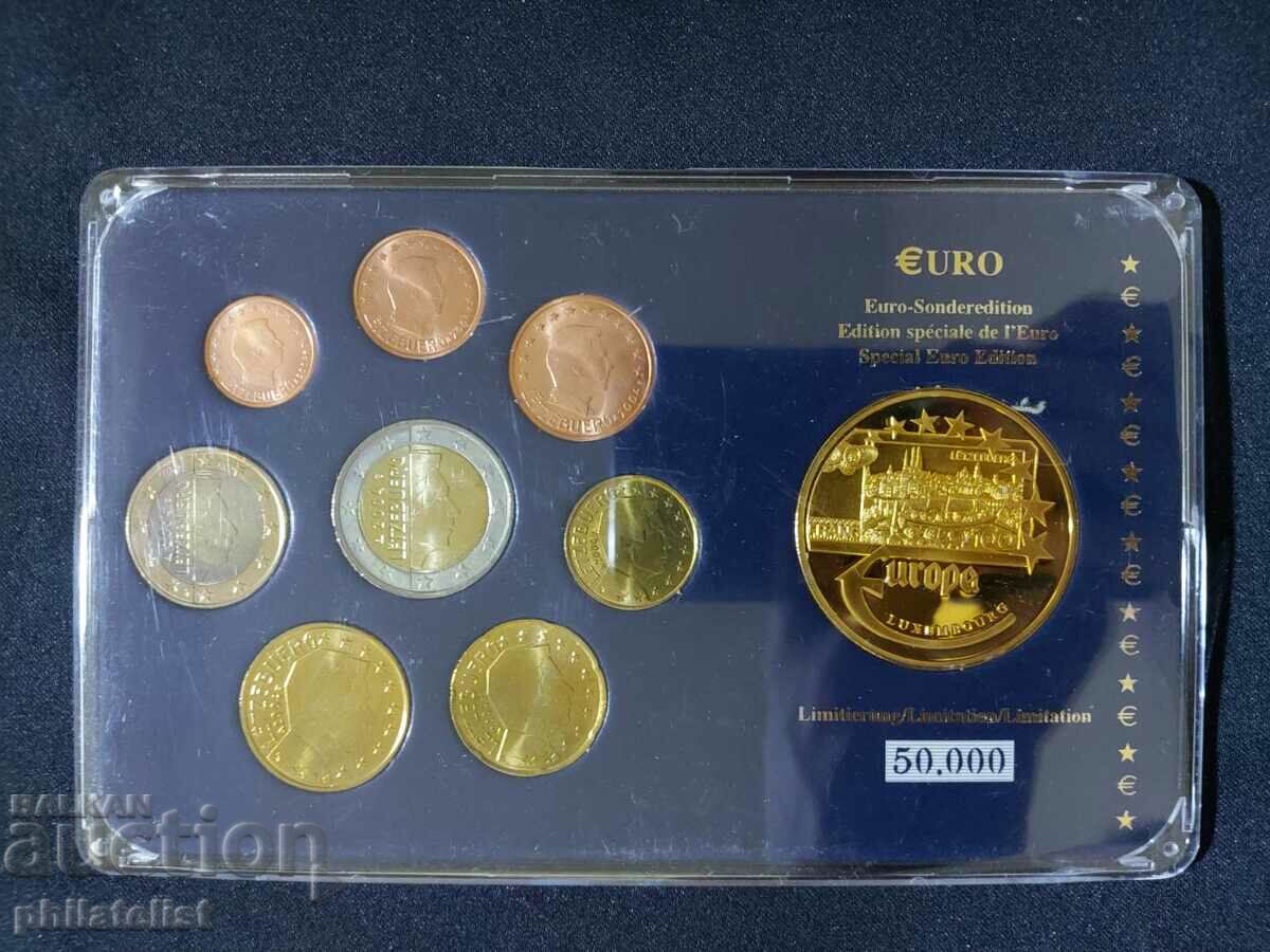 Λουξεμβούργο 2004 - Ευρώ σετ από 1 σεντ έως 2 ευρώ + μετάλλιο