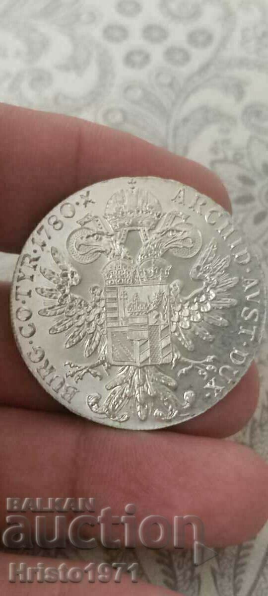 1 талер 1780 Мария Терезия рестрайк с цена 90.00 лв. | € 46.02 1 талер 1780 Мария Терезия рестрайк с цена 90.00 лв. | € 46.02