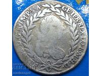 20 кройцера 1765 Австрия Франц Стефан сребро