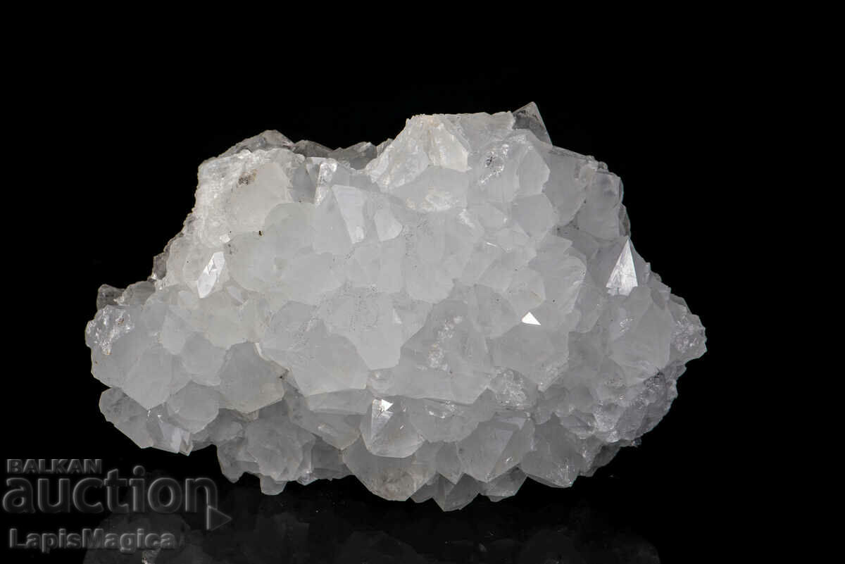 Druze mountain crystal on galena 585g