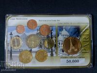 France 2002-2010 - Euro set from 1 cent to 2 euros + medal