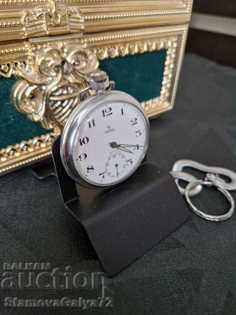 Δημοπρασία Ένα όμορφο γαλλικό ρολόι τσέπης αντίκας Yema Δημοπρασία Ένα όμορφο γαλλικό ρολόι τσέπης αντίκας Yema