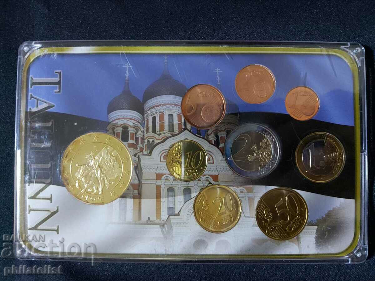 Auction Estonia 2011 - Euro set from 1 cent to 2 euros + medal Auction Estonia 2011 - Euro set from 1 cent to 2 euros + medal
