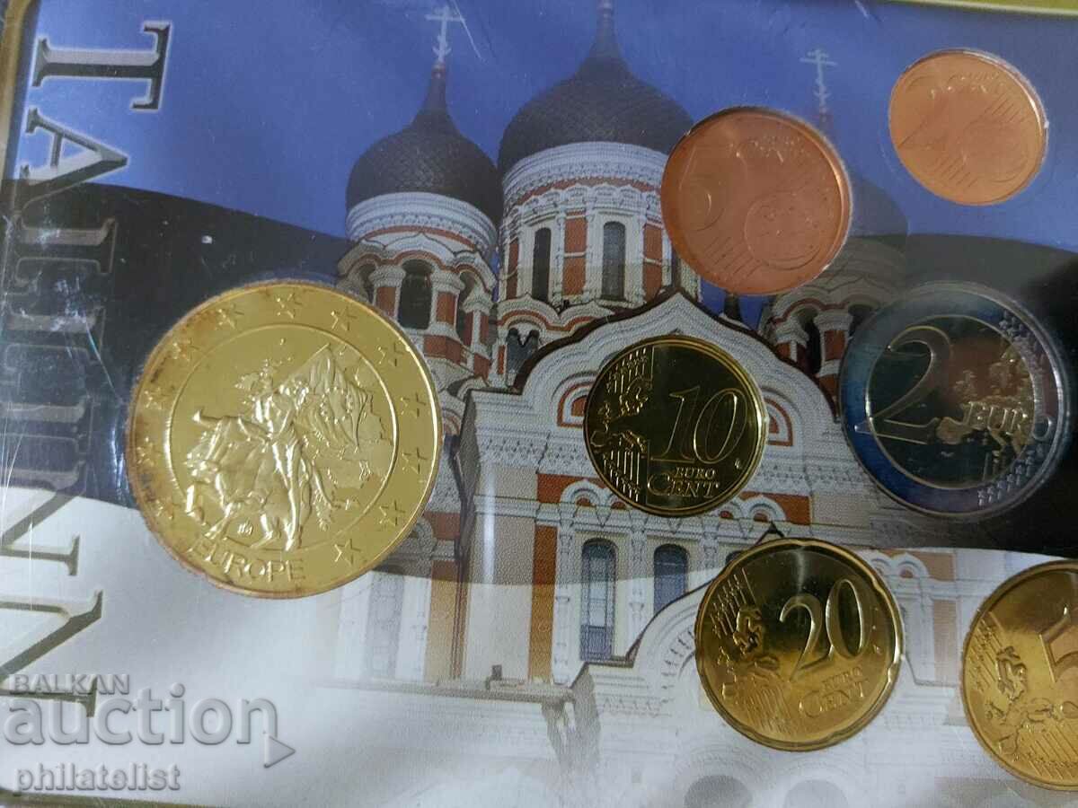 Delivery of Estonia 2011 - Euro set from 1 cent to 2 euros + medal Delivery of Estonia 2011 - Euro set from 1 cent to 2 euros + medal
