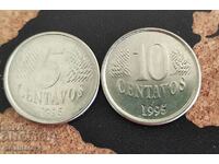 Монети Бразилия , 1995 - 2 бр.