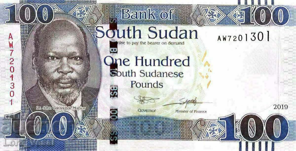 Sudan de Sud - 100 de lire sterline 2019 - Pick- 15d UNC