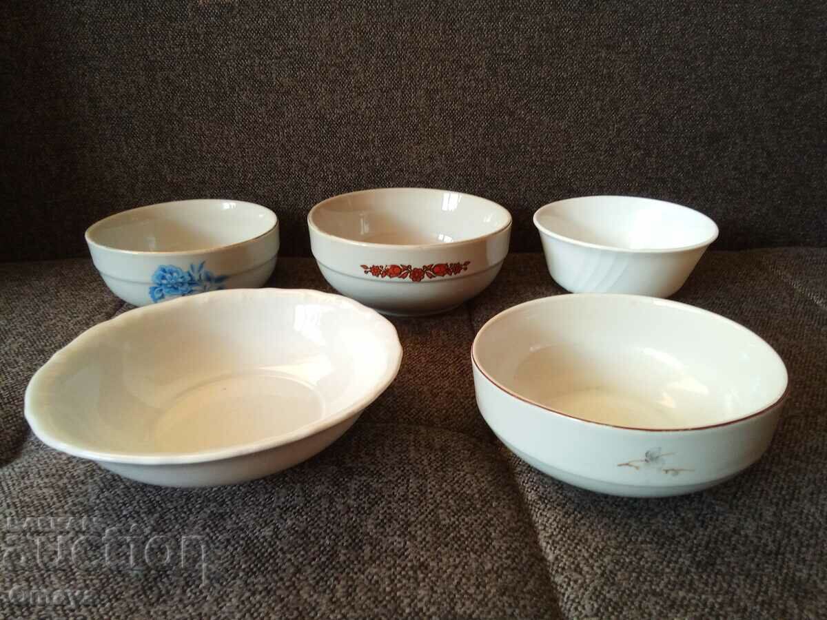 Bulgarian porcelain bowls