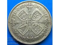 Great Britain 1 Florin 1930 George V Large Silver