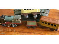 Tin Czech train Stella train set + 12 rails