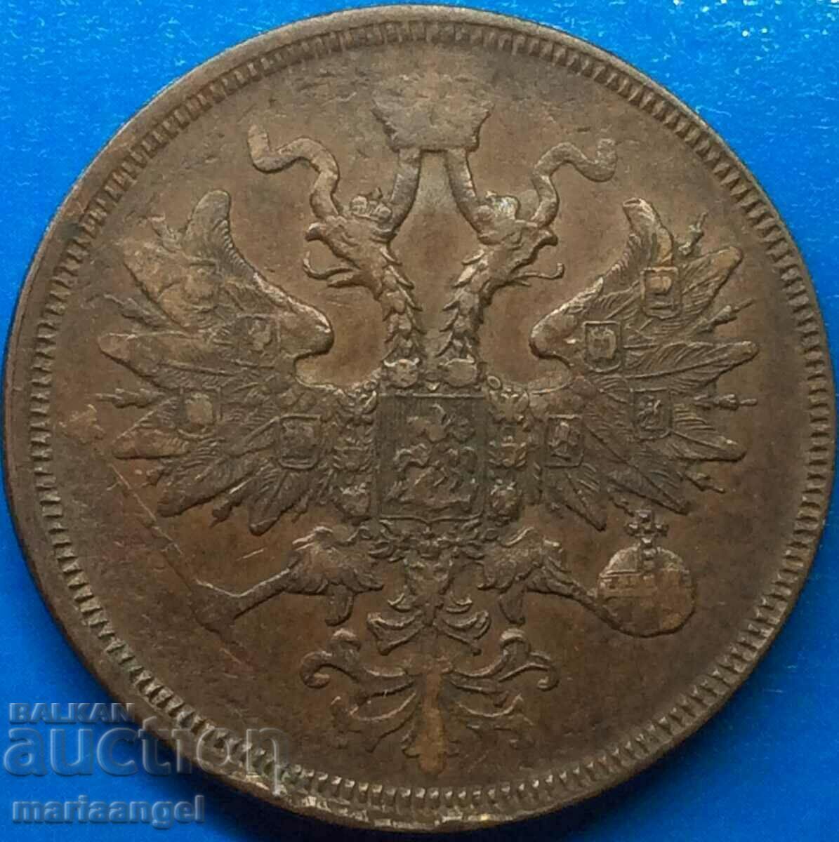 5 copeici 1859 Rusia 24,78g bronz