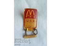 Значка Олимпийски игри Калгари 1988 - спонсор McDonald's