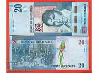 TOP PRICE GUATEMALA GUATEMALA 20 QUETZAL issue 2021 NEW UNC