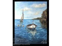 Denitsa Garelova oil painting 50/40 "Sea reflections"