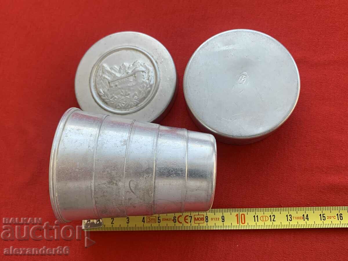 Delivery of Old Collapsible Aluminum Travel Mug-1 Delivery of Old Collapsible Aluminum Travel Mug-1