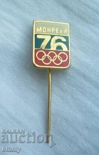 Badge Bulgaria - Olympic Games Montreal 1976 with price 3.00 BGN | € 1.53 Badge Bulgaria - Olympic Games Montreal 1976 with price 3.00 BGN | € 1.53