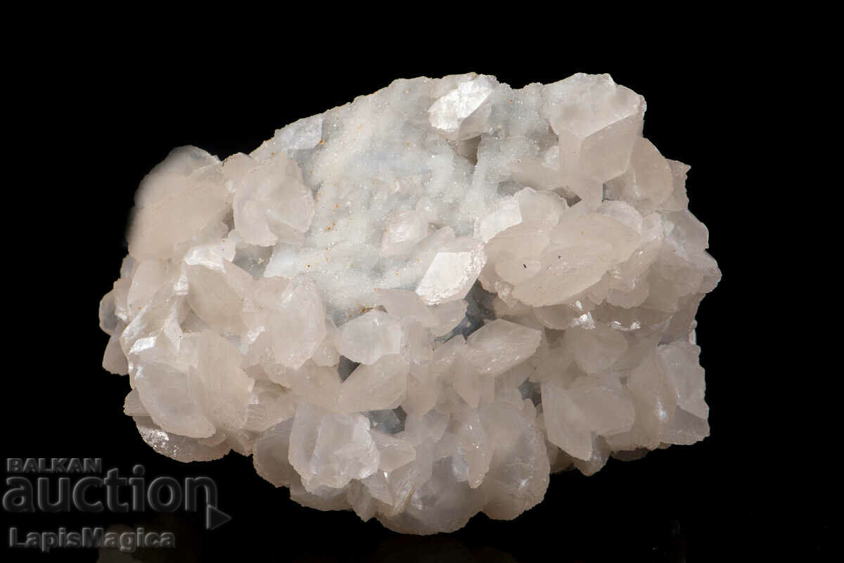 Large druse calcite with quartz from Bulgaria 1.96kg fluorescent