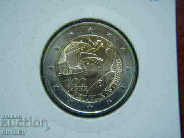 Delivery of 2 euro 2018 Austria "Republic" - Unc (2 euro) Delivery of 2 euro 2018 Austria "Republic" - Unc (2 euro)