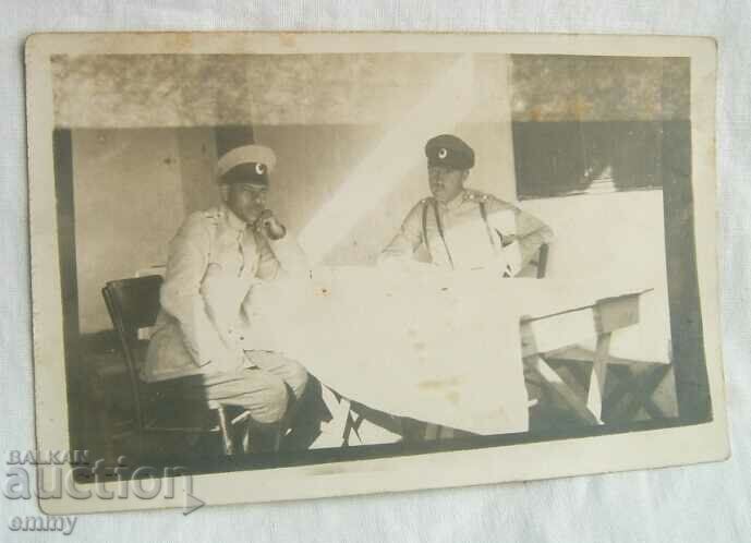 Foto veche ofițeri militari 1928, Gabrovo