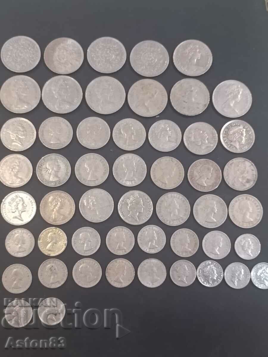 Κέρματα Μεγάλη Βρετανία 50 τεμ