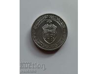 1/2 Tunisian Dinar 2021 Arabic coin from North Africa