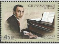 Ştampila curată Serghei Rachmaninov compozitor 2023 din Rusia