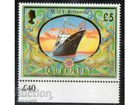 1998. Guernsey. "HMY Britannia" - gilded ornaments.