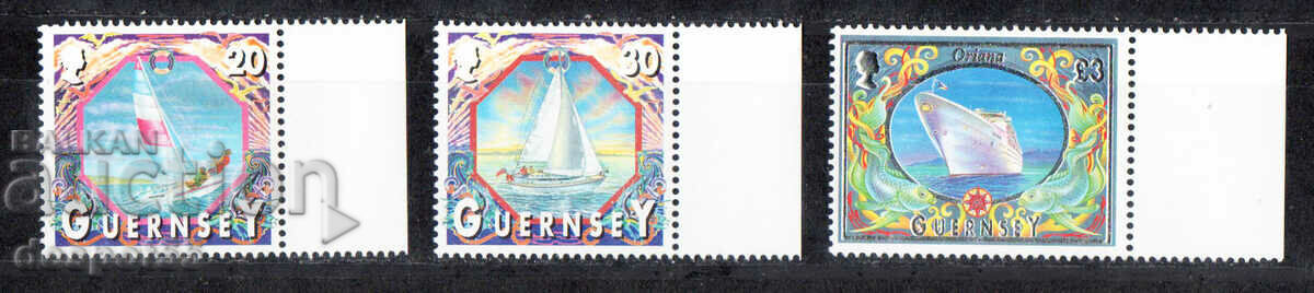 2000. Guernsey. Motive marine - ornamente placate cu argint.