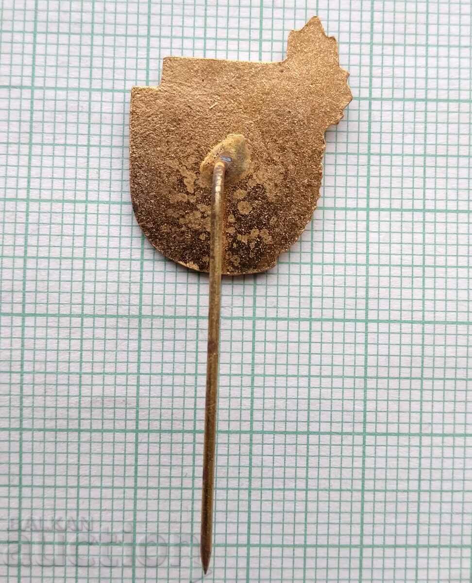 Auction 16546 Badge - Young tourist - bronze enamel Auction 16546 Badge - Young tourist - bronze enamel