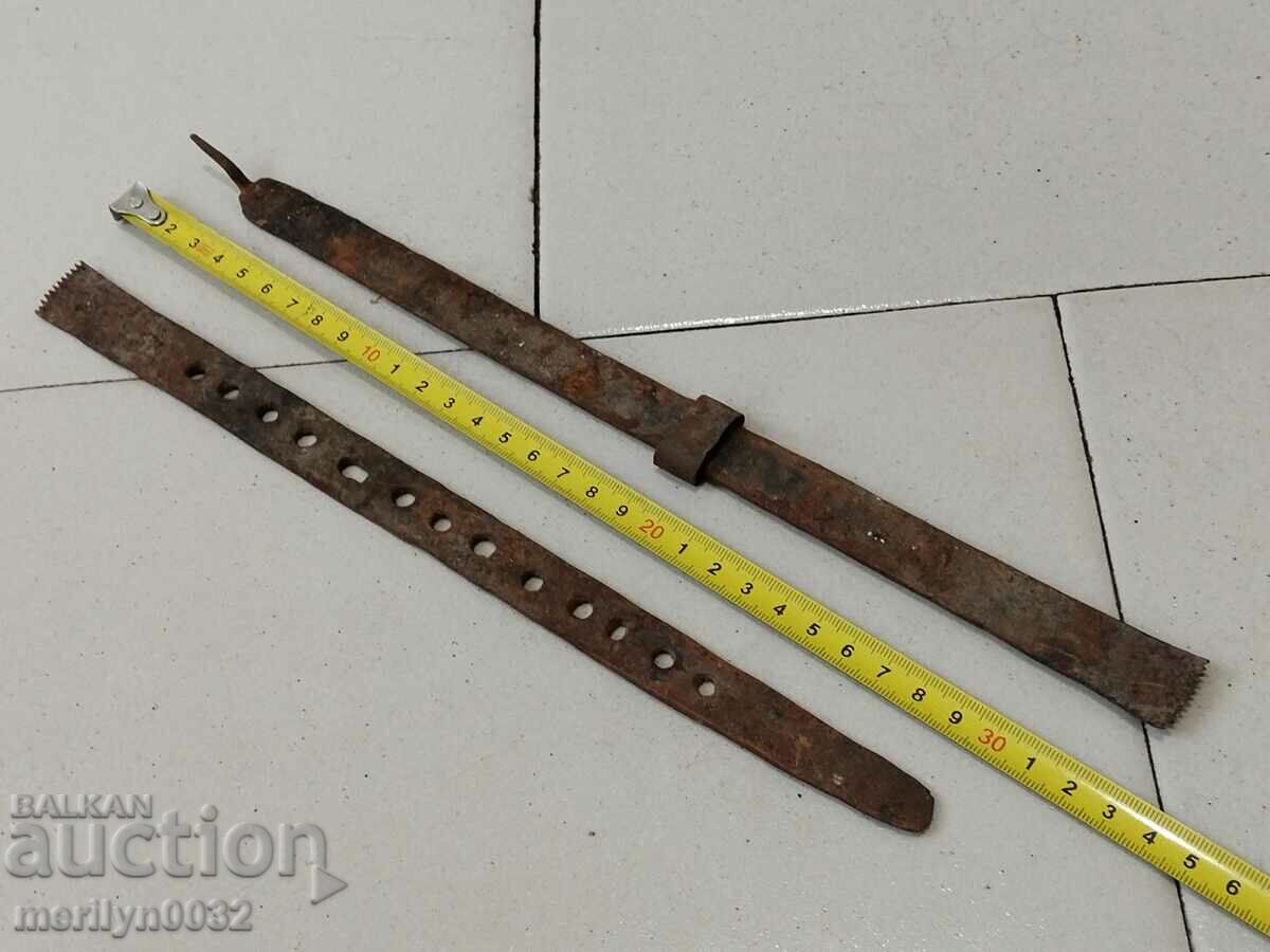 Auction Old wrought yardstick, wrought iron, cloth yardstick, measure Auction Old wrought yardstick, wrought iron, cloth yardstick, measure