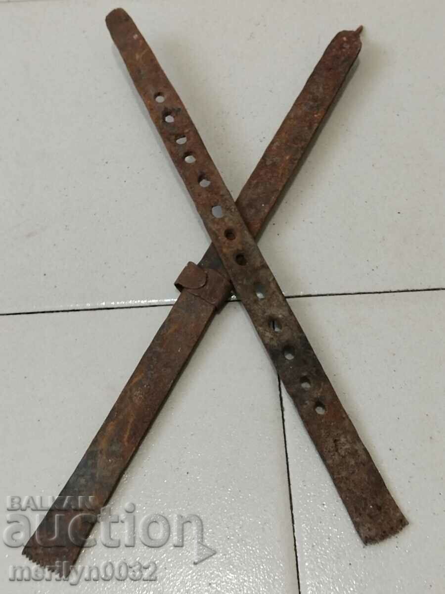 Old wrought yardstick, wrought iron, cloth yardstick, measure - 5 Old wrought yardstick, wrought iron, cloth yardstick, measure - 5