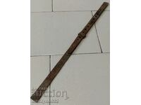 Old wrought yardstick, wrought iron, cloth yardstick, measure