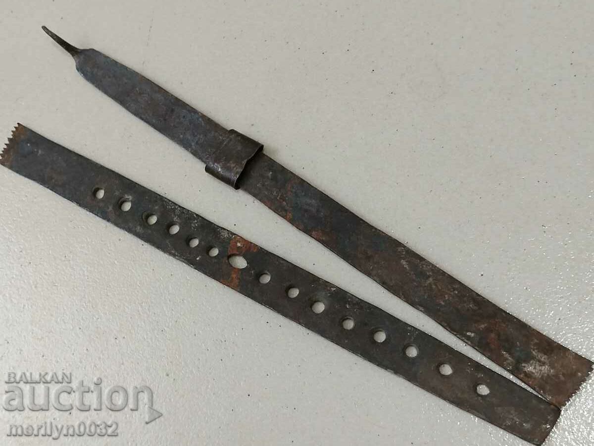 Old wrought yardstick, wrought iron, cloth yardstick, measure - 7 Old wrought yardstick, wrought iron, cloth yardstick, measure - 7