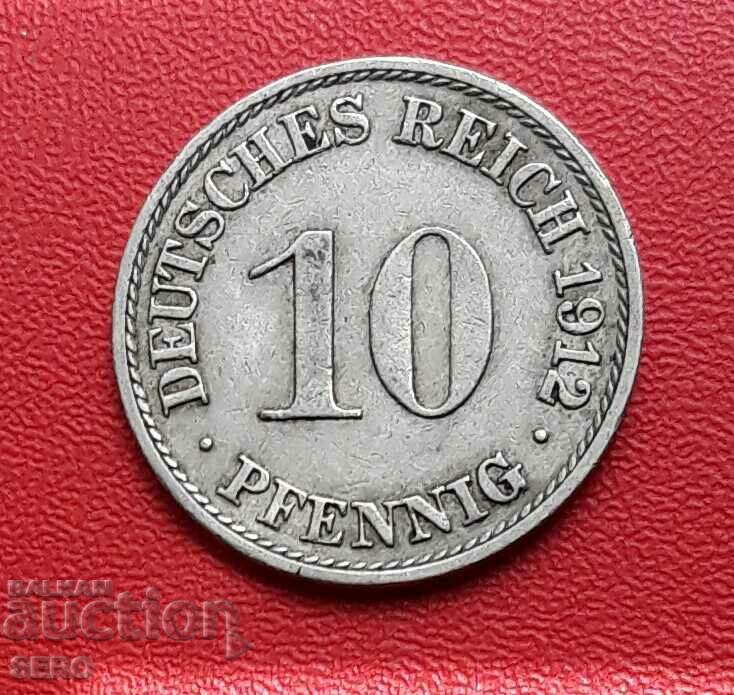 Γερμανία-10 Pfennig 1912 A-Berlin