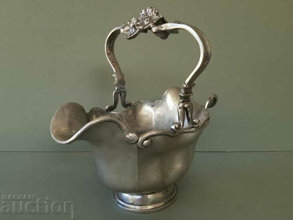 Old England 1766 marked Bonbonniera fruttiera of 95% zinc - 7 Old England 1766 marked Bonbonniera fruttiera of 95% zinc - 7