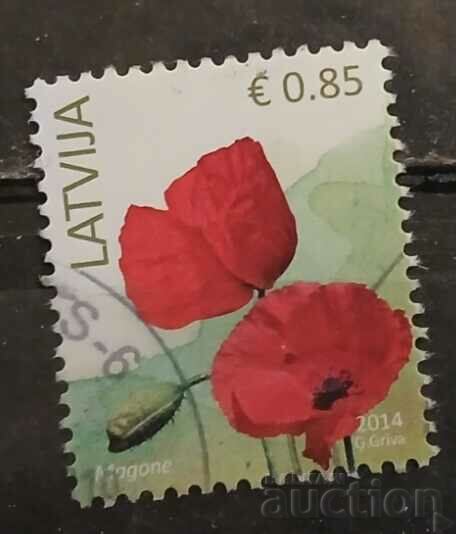 Latvia Flora/Flowers Stamp
