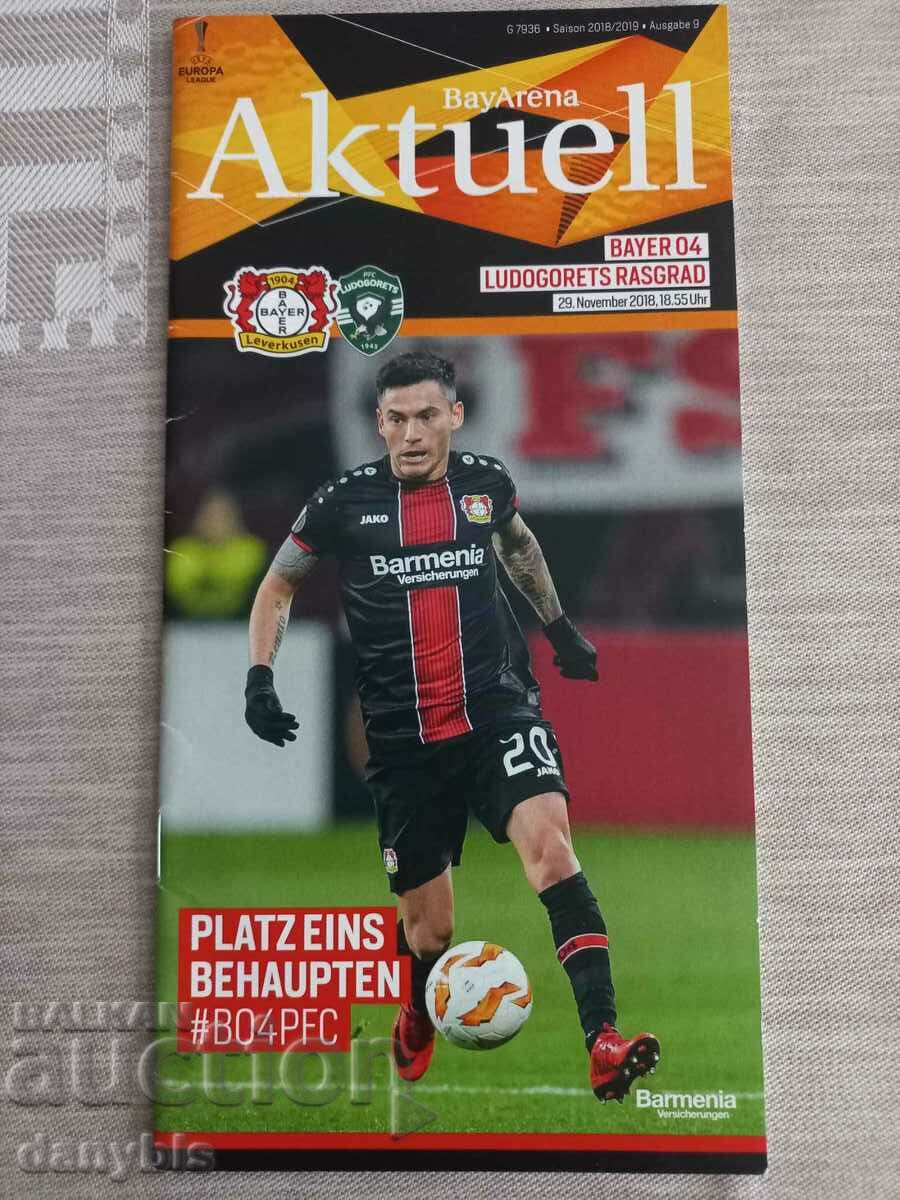 Program de fotbal - Bayer Leverkusen - Ludogorets 2018