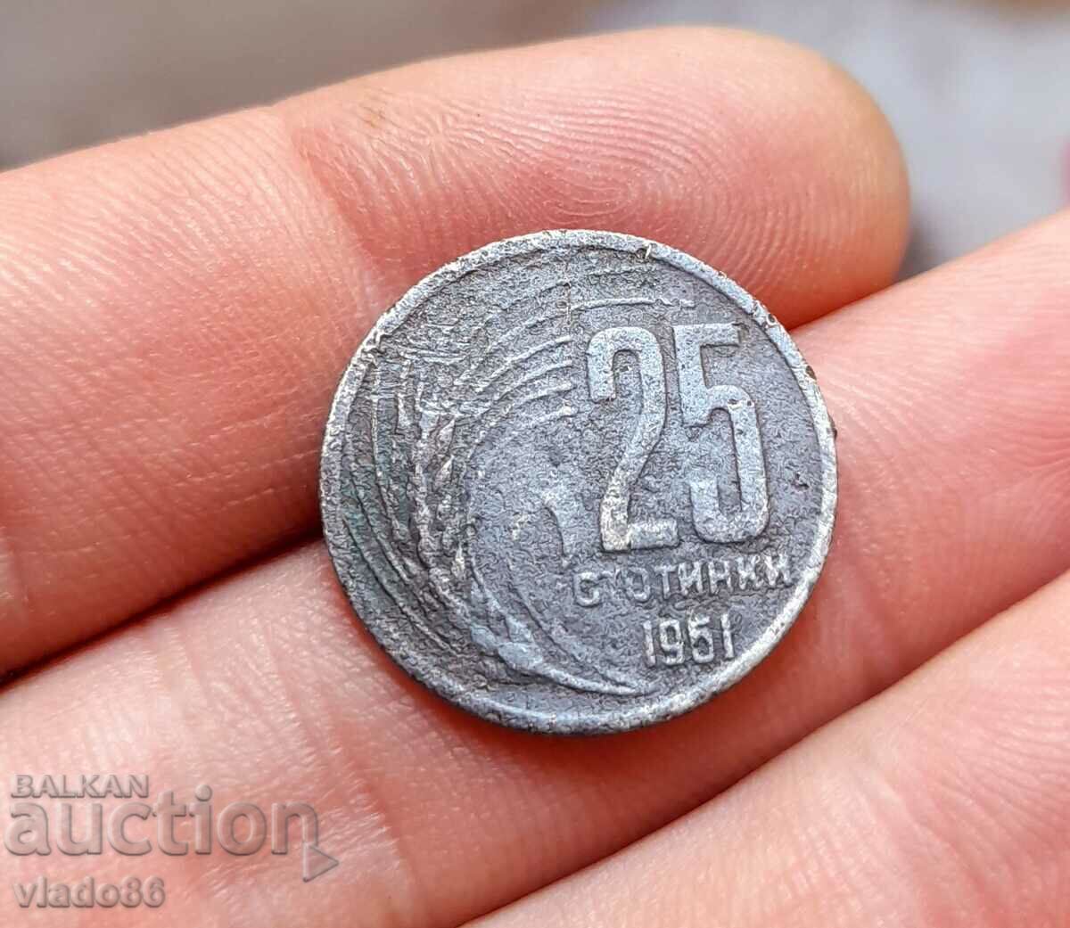 25 de cenți 1951