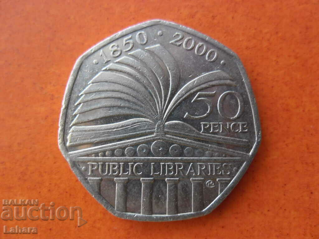 50 pence 2000 Marea Britanie