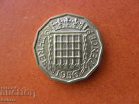 3 pence 1956 Great Britain
